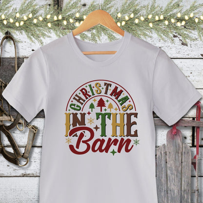 Holiday Shirt Adult T-shirt / Silver / XS Christmas In The Barn Shirt