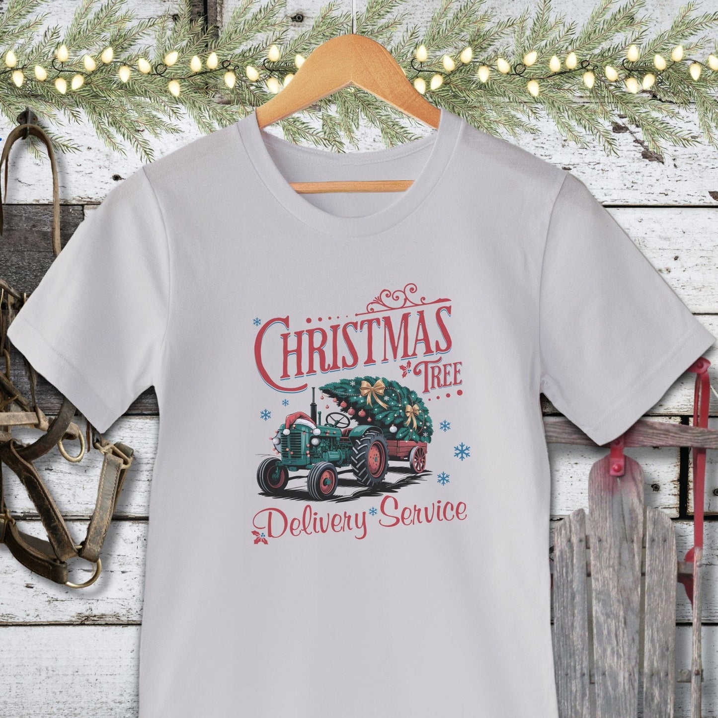 Holiday Shirt Adult T-shirt / Silver / XS Christmas Tree Delivery Shirt