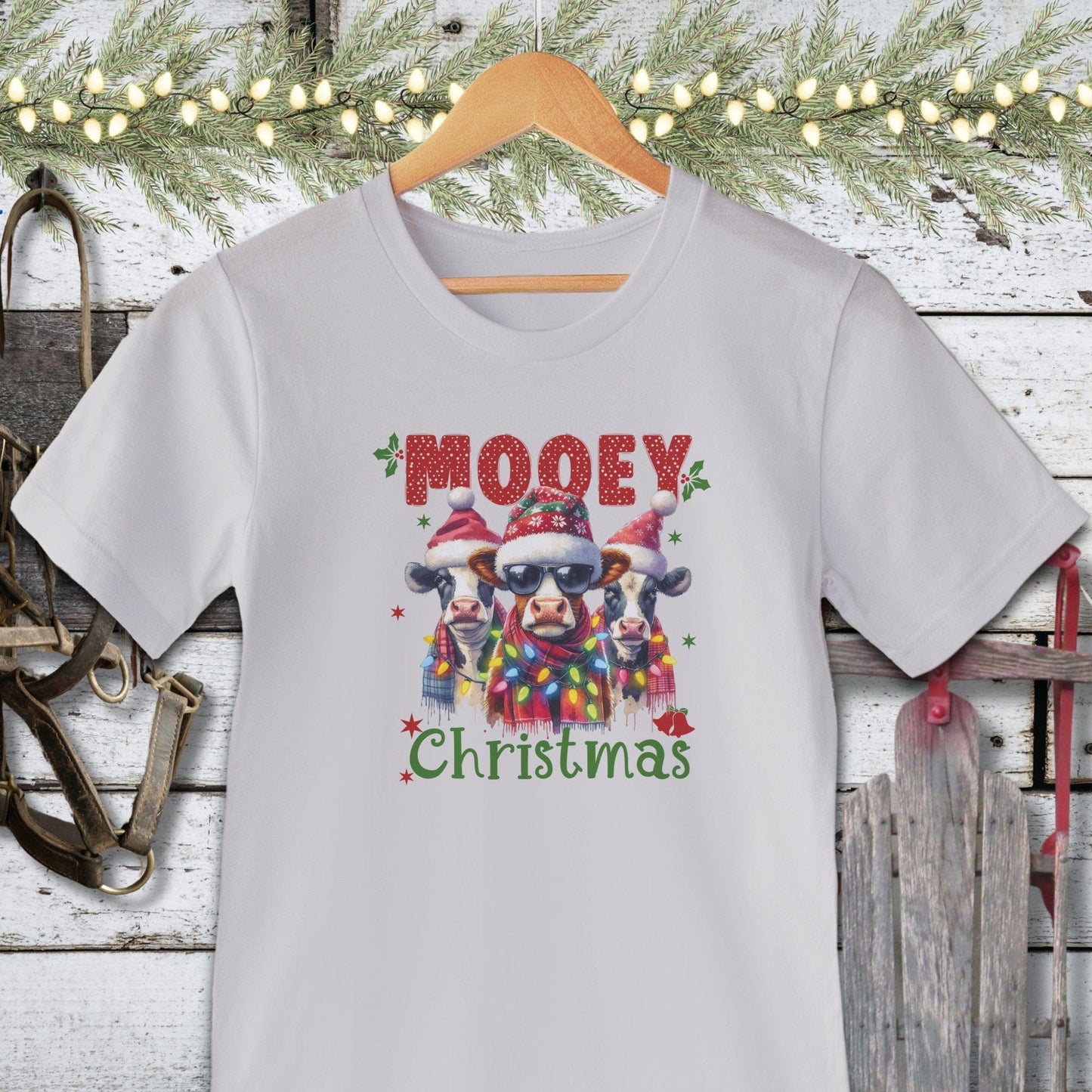 Holiday Shirt Adult T-shirt / Silver / XS Mooey Christmas Shirt