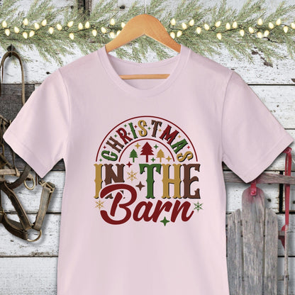 Holiday Shirt Adult T-shirt / Soft Pink / XS Christmas In The Barn Shirt