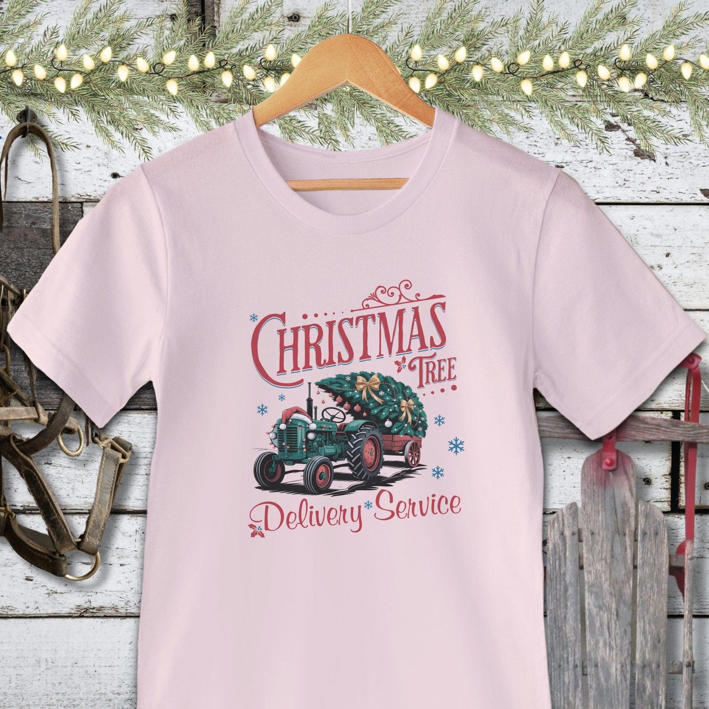 Holiday Shirt Adult T-shirt / Soft Pink / XS Christmas Tree Delivery Shirt