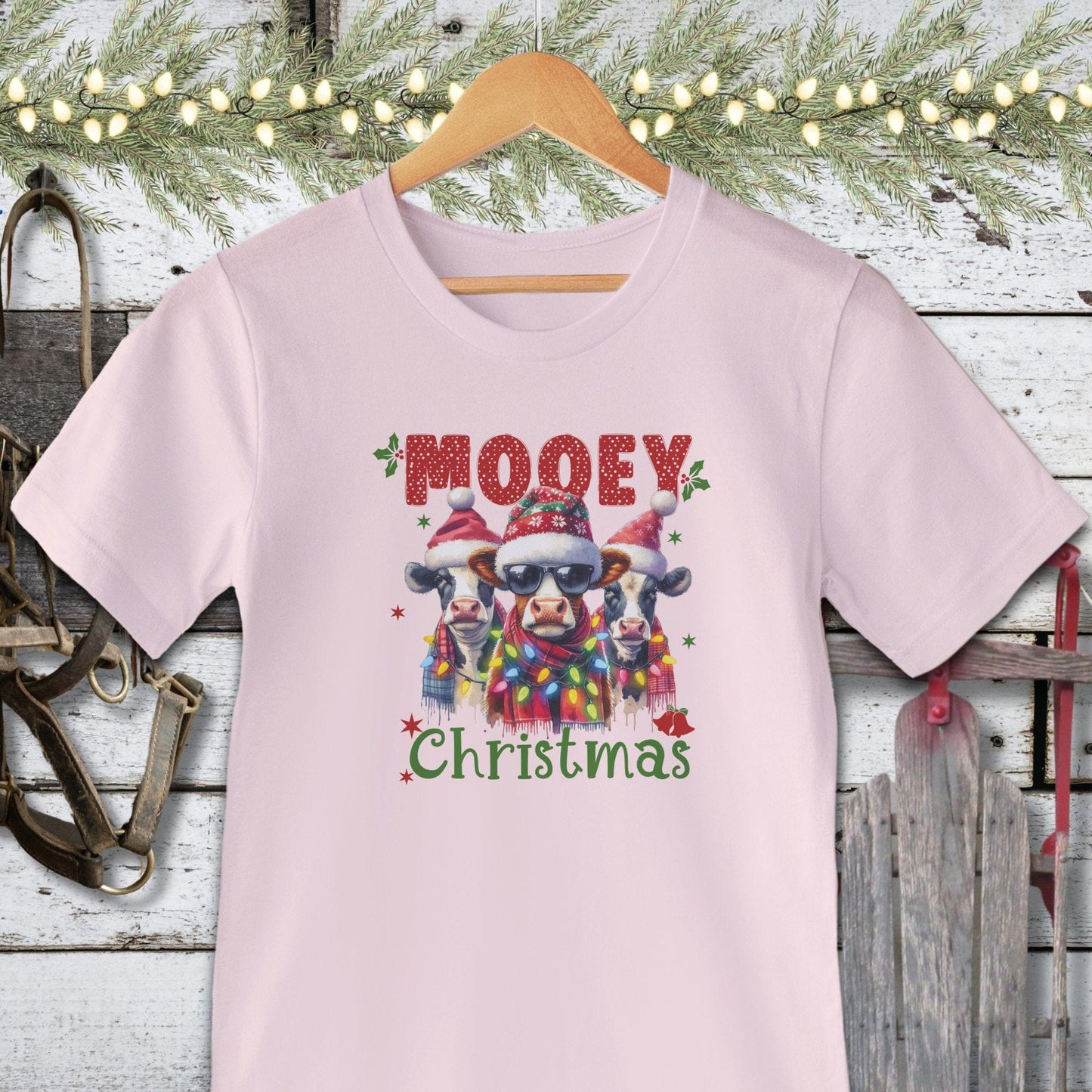 Holiday Shirt Adult T-shirt / Soft Pink / XS Mooey Christmas Shirt