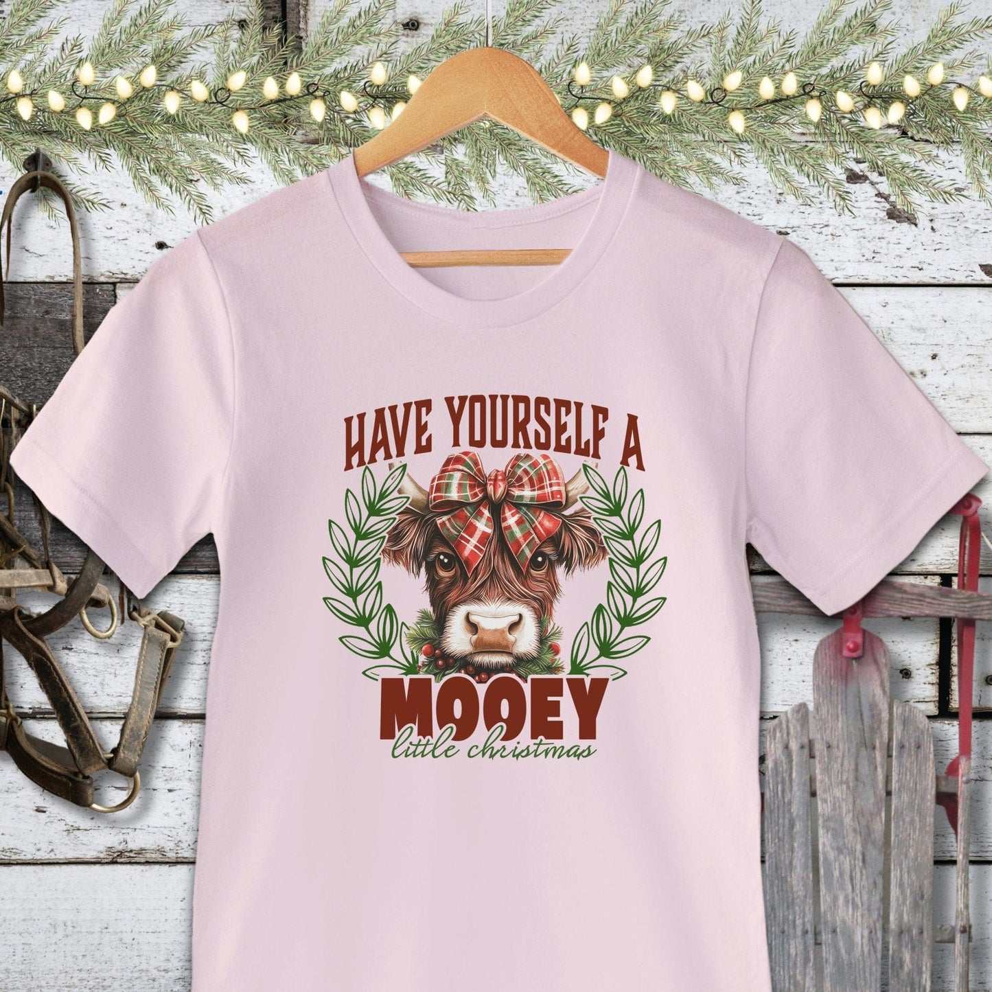 Holiday Shirt Adult T-shirt / Soft Pink / XS Mooey Little Christmas Shirt