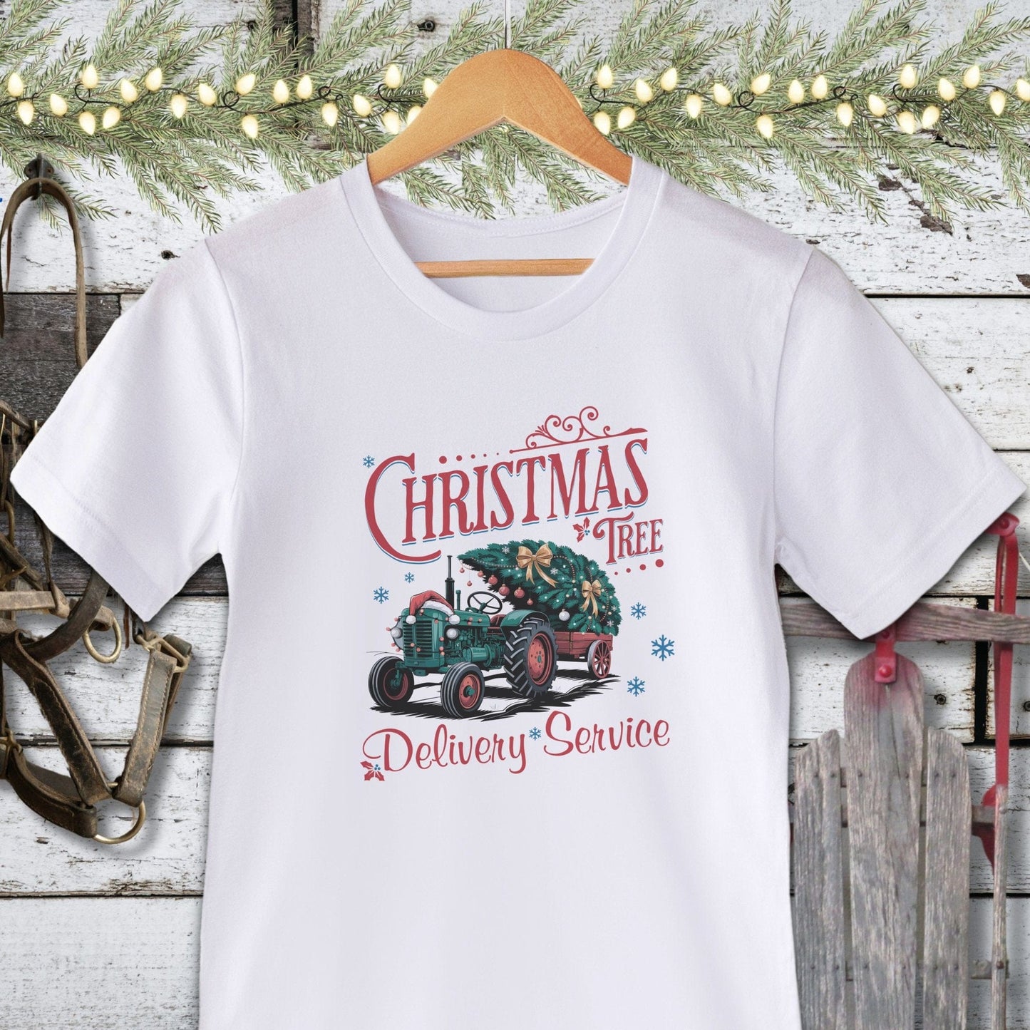 Holiday Shirt Adult T-shirt / White / XS Christmas Tree Delivery Shirt