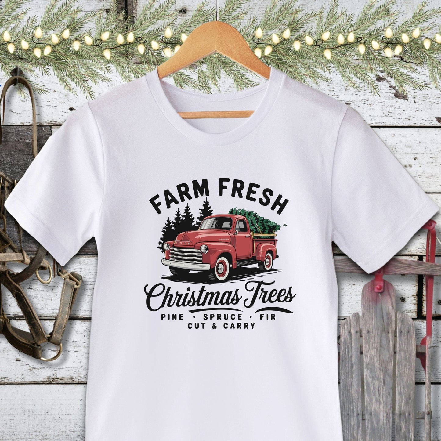 Holiday Shirt Adult T-shirt / White / XS Christmas Tree Farm Shirt