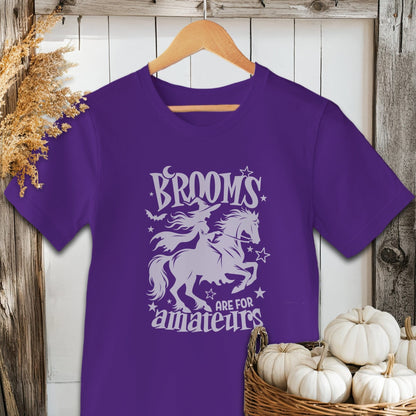 Holiday Shirt Adult T-shirt / XS / Team Purple Brooms Are For Amateurs Halloween Shirt