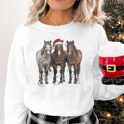 Holiday Shirt Festive Horses Shirt