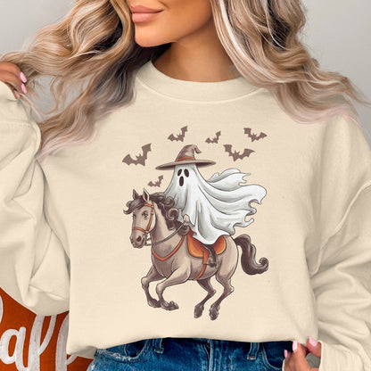 Holiday Shirt Ghost Riding Horse Halloween Shirt