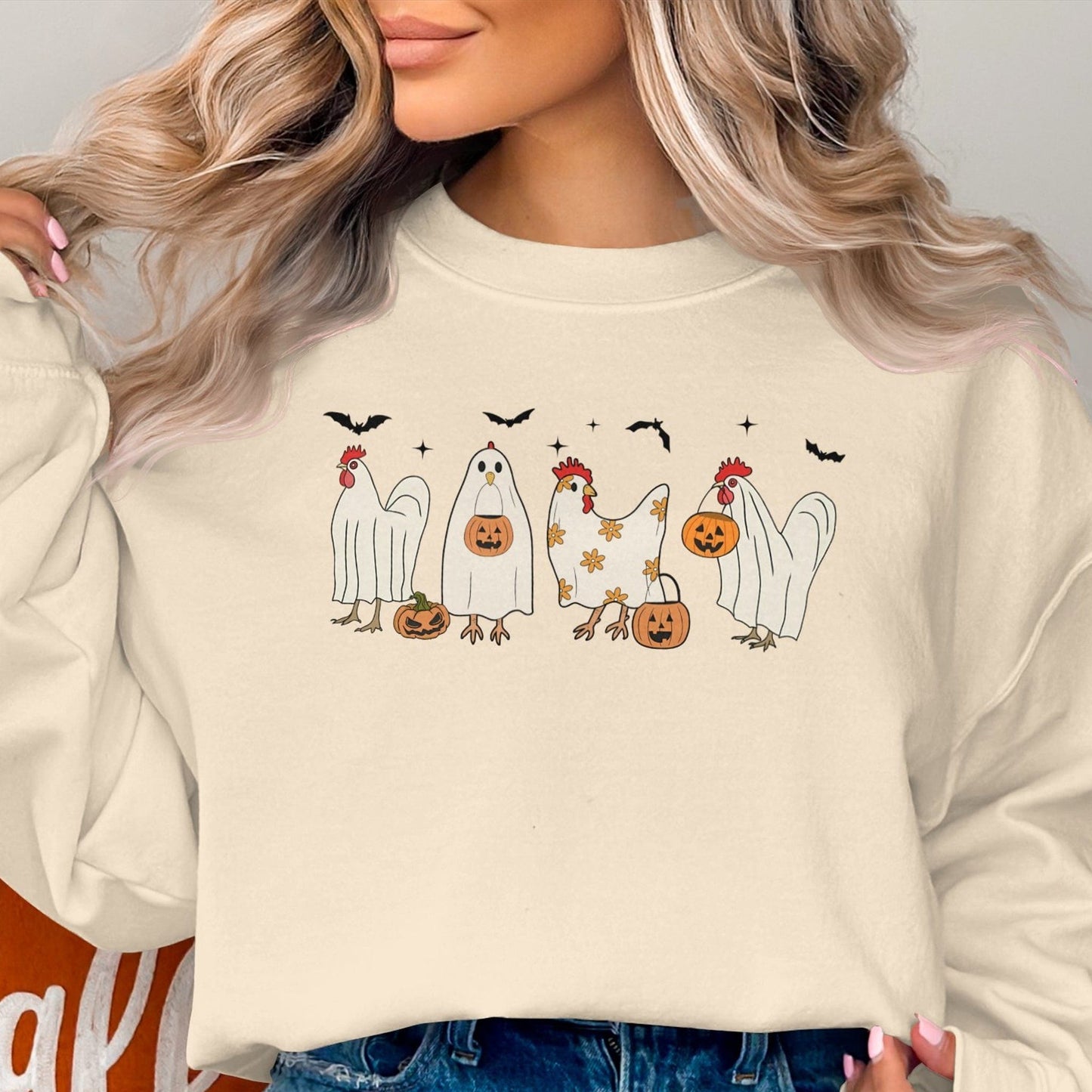 Holiday Shirt Ghostly Chickens Halloween Shirt