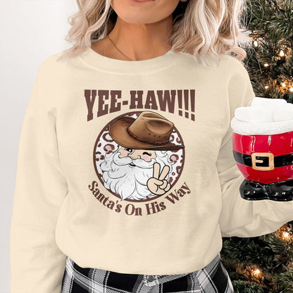 Holiday Shirt Yee-Haw Santa Shirt