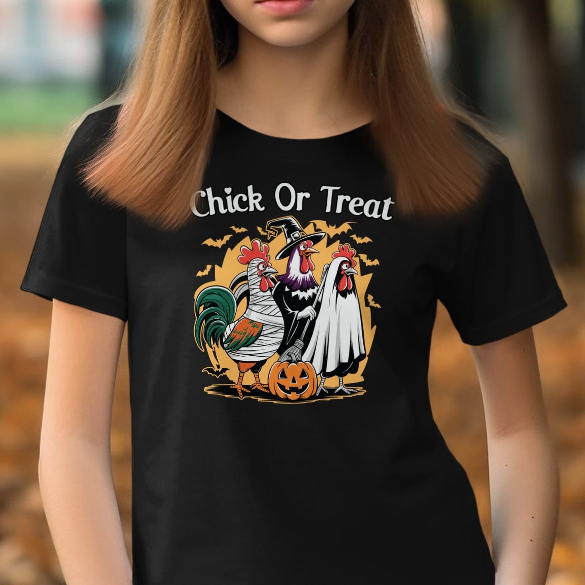 Holiday Youth Shirt Chick Or Treat Halloween Youth Shirt