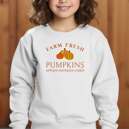 Holiday Youth Shirt Farm Fresh Pumpkins Fall - Youth Shirt