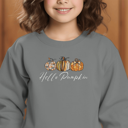 Holiday Youth Shirt Hello Pumpkin Fall - Youth Shirt