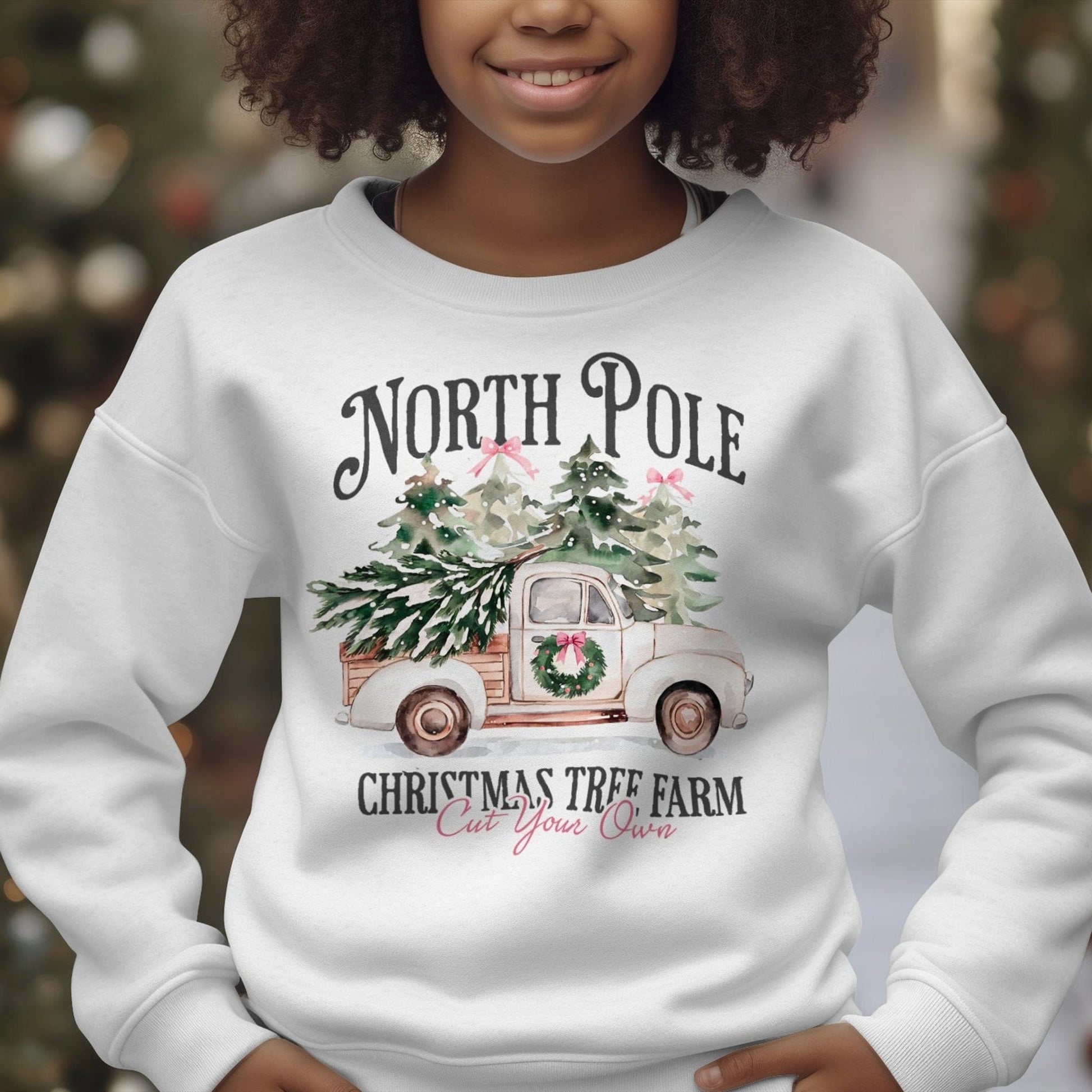 Holiday Youth Shirt North Pole Tree Farm Youth Shirt