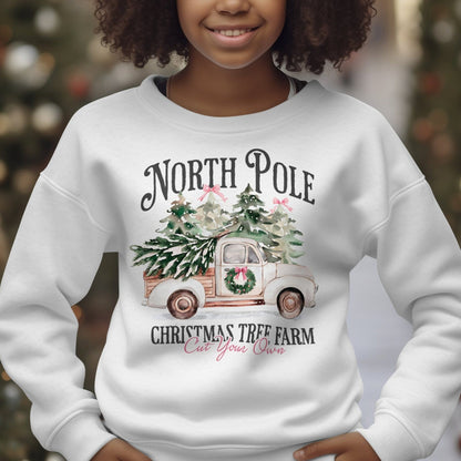 Holiday Youth Shirt North Pole Tree Farm Youth Shirt