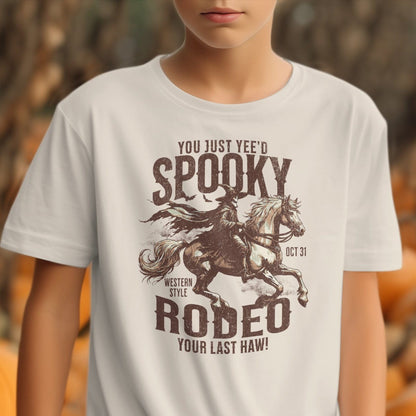 Holiday Youth Shirt Spooky Rodeo Halloween Youth Shirt