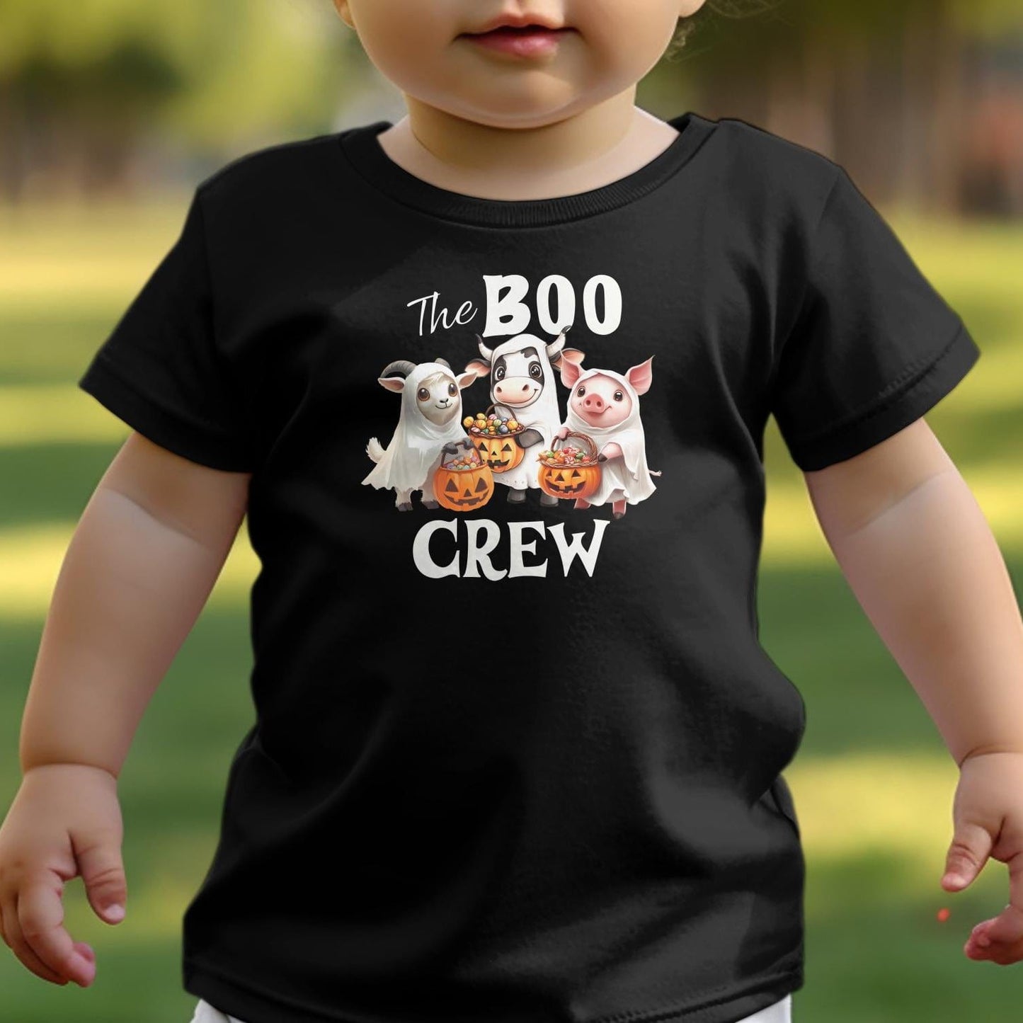 Holiday Youth Shirt The Boo Crew Halloween Youth Shirt