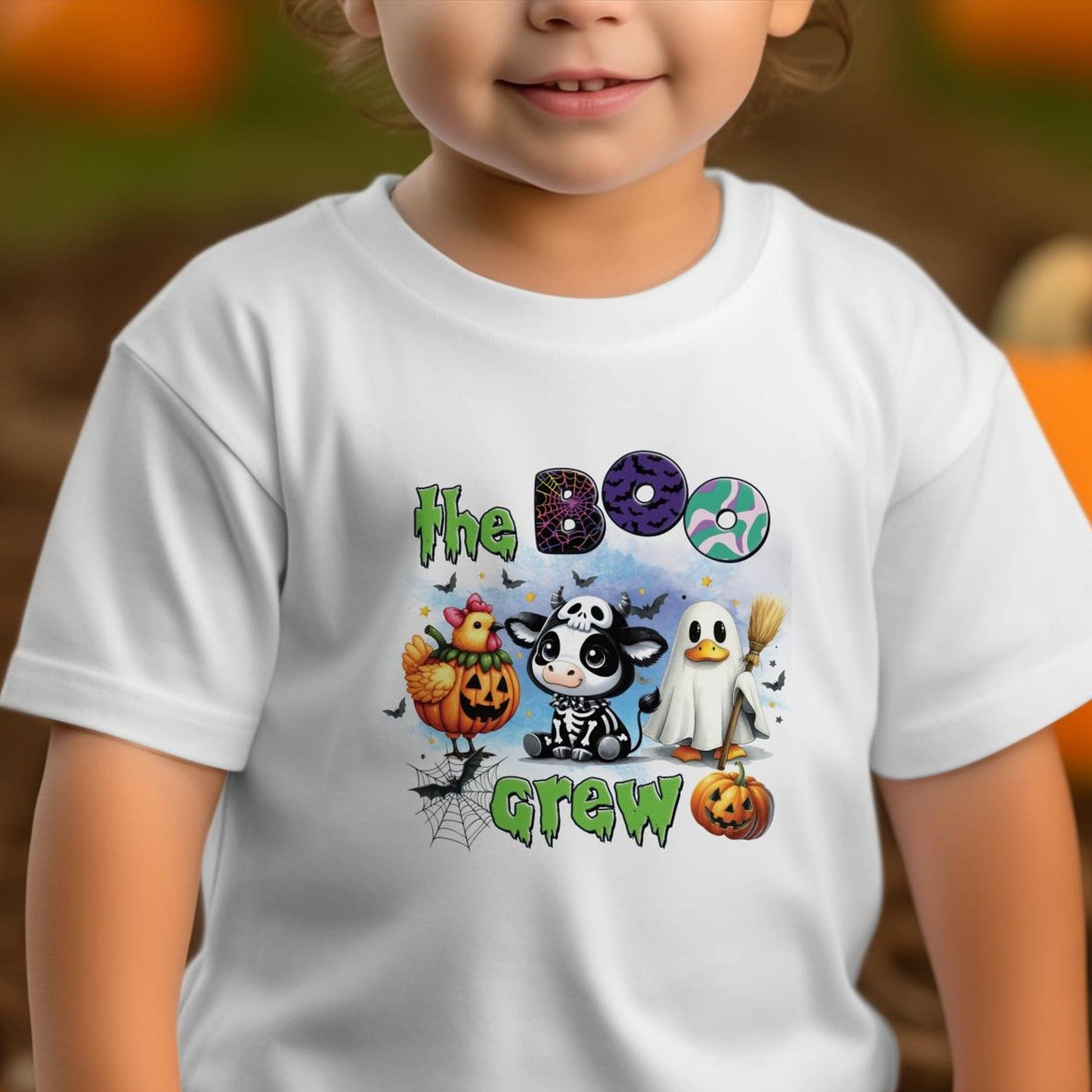 Holiday Youth Shirt The Boo Crew Halloween Youth Shirt