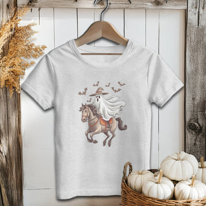 Holiday Youth Shirt Toddler T-shirt / 2T / Athletic Heather Ghost Riding Horse Halloween Youth Shirt