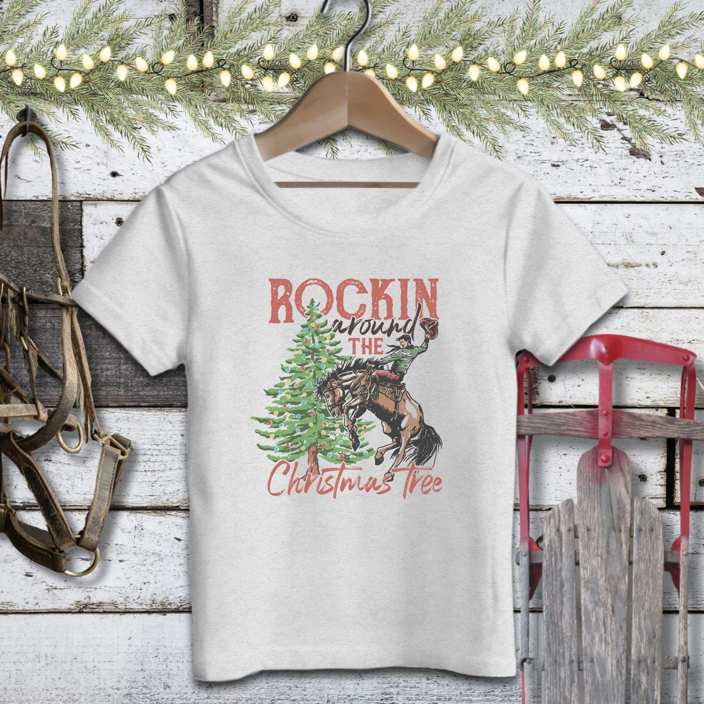 Holiday Youth Shirt Toddler T-shirt / 2T / Athletic Heather Rockin Around The Tree Youth Shirt