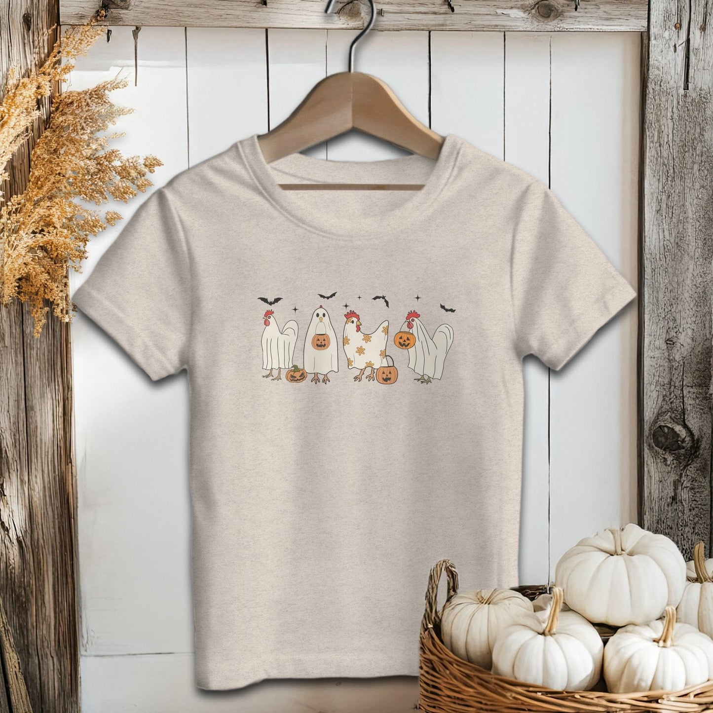 Holiday Youth Shirt Toddler T-shirt / 2T / Heather Dust Ghostly Chickens Halloween Youth Shirt