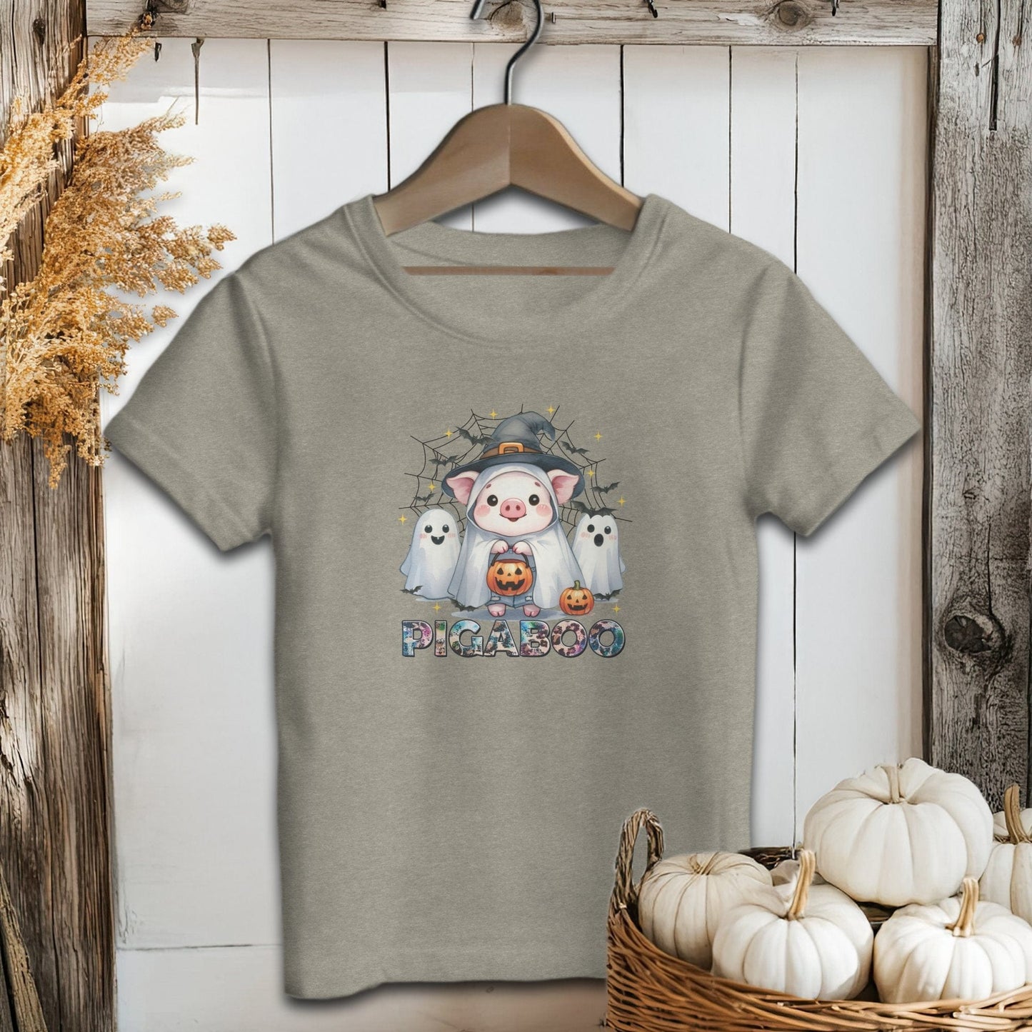 Holiday Youth Shirt Toddler T-shirt / 2T / Heather Stone Pig Ghosts Halloween Youth Shirt