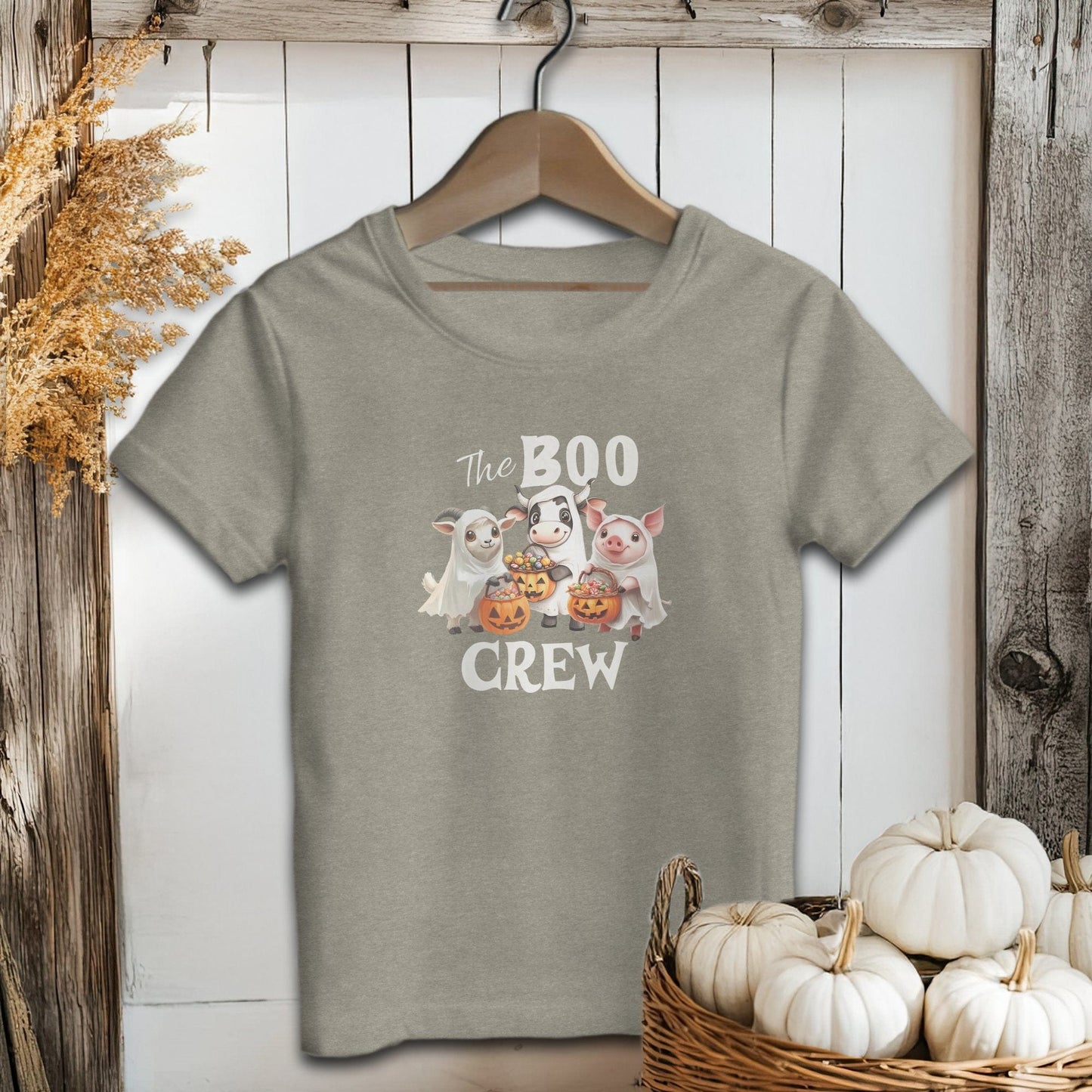 Holiday Youth Shirt Toddler T-shirt / 2T / Heather Stone The Boo Crew Halloween Youth Shirt