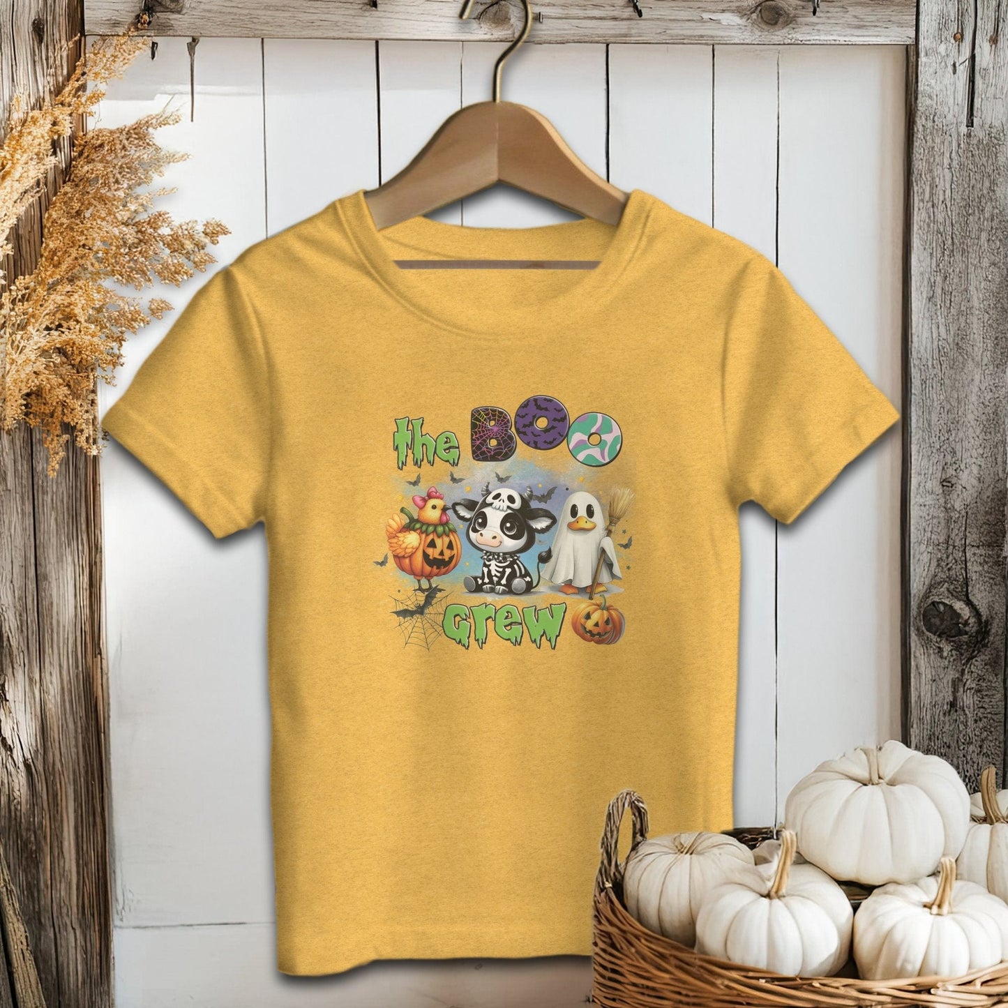 Holiday Youth Shirt Toddler T-shirt / 2T / Heather Yellow Gold The Boo Crew Halloween Youth Shirt