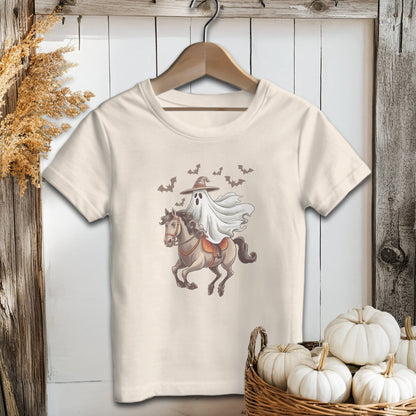 Holiday Youth Shirt Toddler T-shirt / 2T / Natural Ghost Riding Horse Halloween Youth Shirt