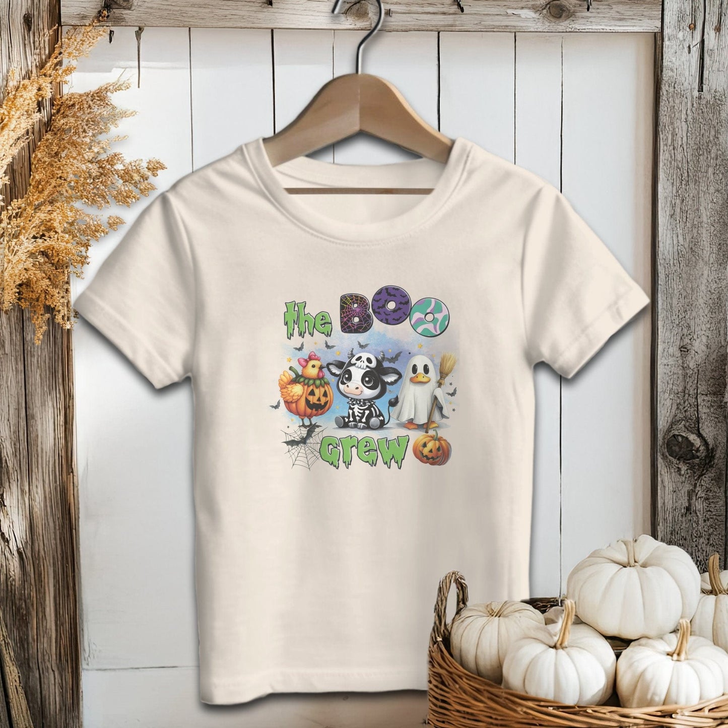 Holiday Youth Shirt Toddler T-shirt / 2T / Natural The Boo Crew Halloween Youth Shirt