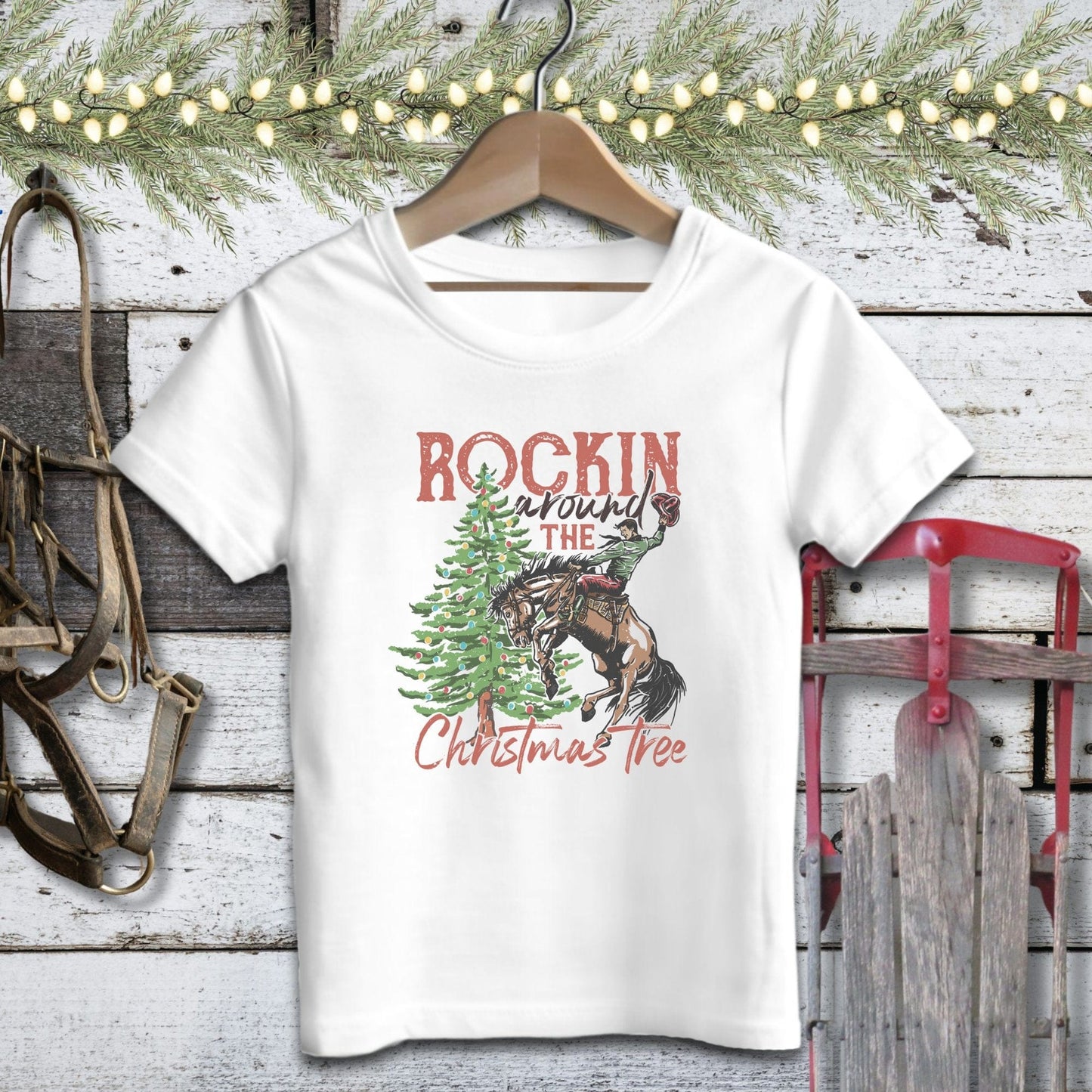 Holiday Youth Shirt Toddler T-shirt / 2T / White Rockin Around The Tree Youth Shirt