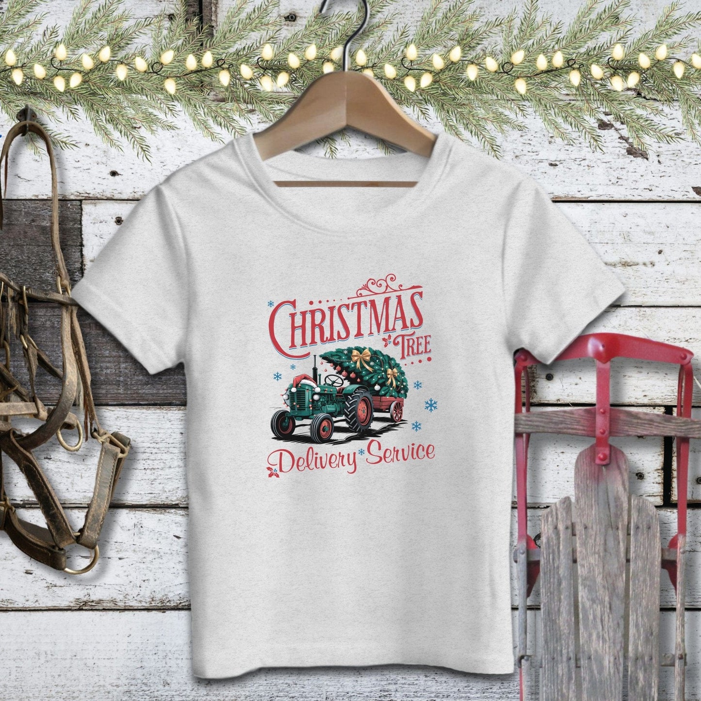 Holiday Youth Shirt Toddler T-shirt / Athletic Heather / 2T Christmas Tree Delivery Youth Shirt