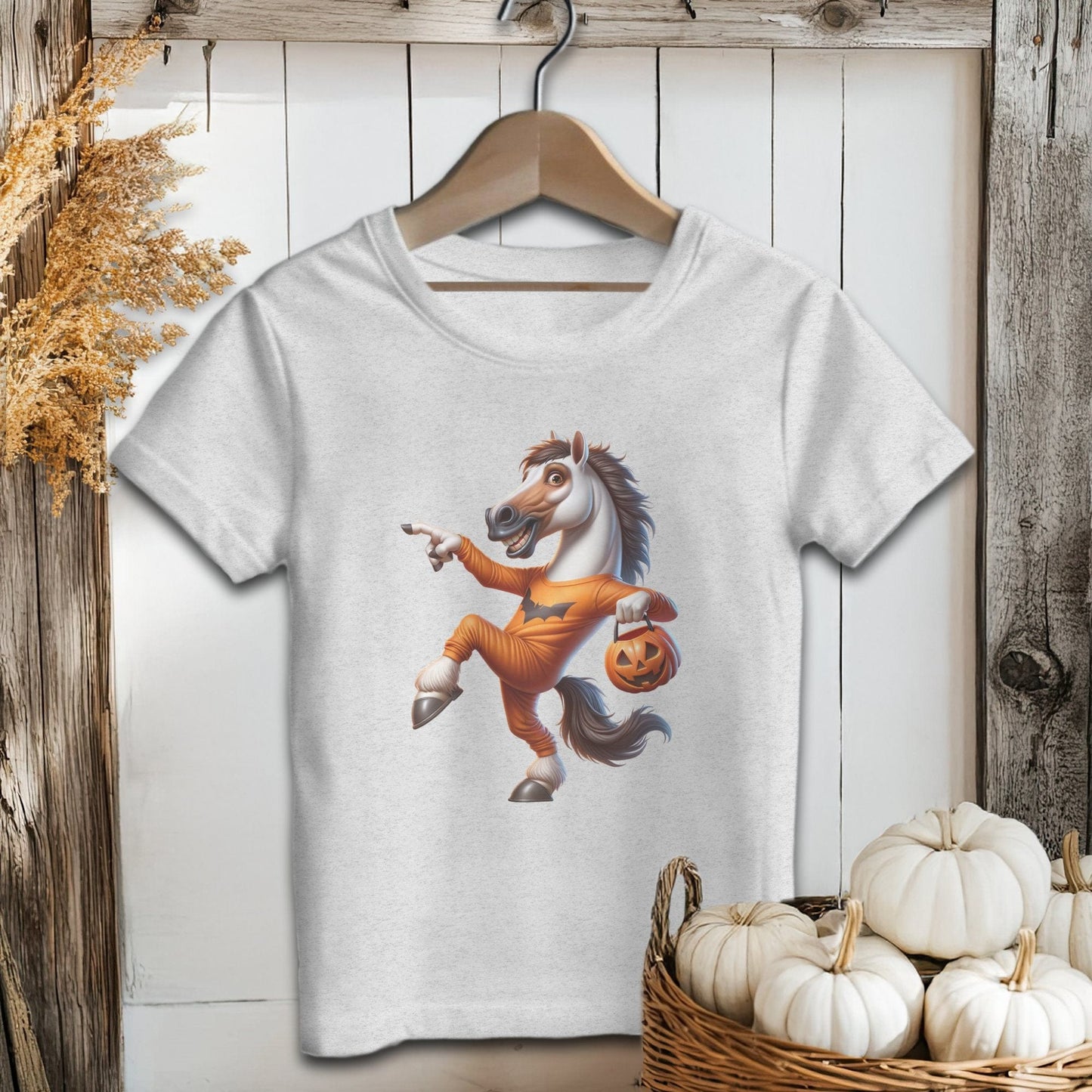 Holiday Youth Shirt Toddler T-shirt / Athletic Heather / 2T Halloween Horse Youth Shirt