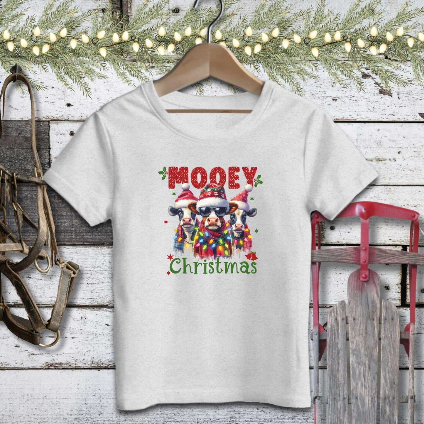 Holiday Youth Shirt Toddler T-shirt / Athletic Heather / 2T Mooey Christmas Youth Shirt