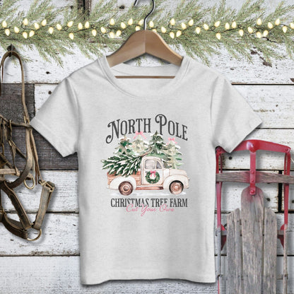 Holiday Youth Shirt Toddler T-shirt / Athletic Heather / 2T North Pole Tree Farm Youth Shirt