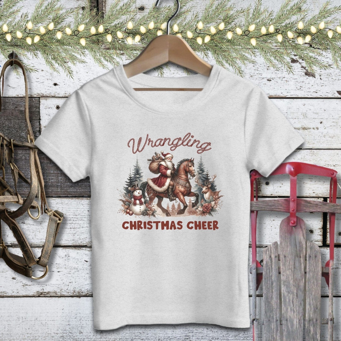 Holiday Youth Shirt Toddler T-shirt / Athletic Heather / 2T Wrangling Christmas Cheer Youth Shirt