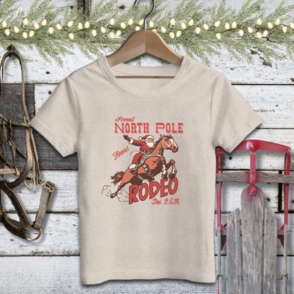 Holiday Youth Shirt Toddler T-shirt / Heather Dust / 2T North Pole Rodeo Youth Shirt