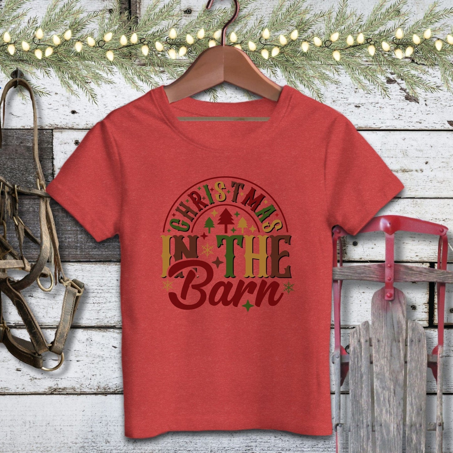 Holiday Youth Shirt Toddler T-shirt / Heather Red / 2T Christmas In The Barn Youth Shirt