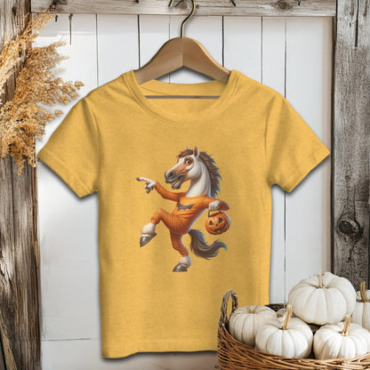 Holiday Youth Shirt Toddler T-shirt / Heather Yellow Gold / 2T Halloween Horse Youth Shirt