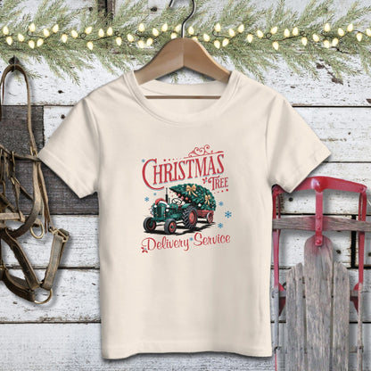 Holiday Youth Shirt Toddler T-shirt / Natural / 2T Christmas Tree Delivery Youth Shirt