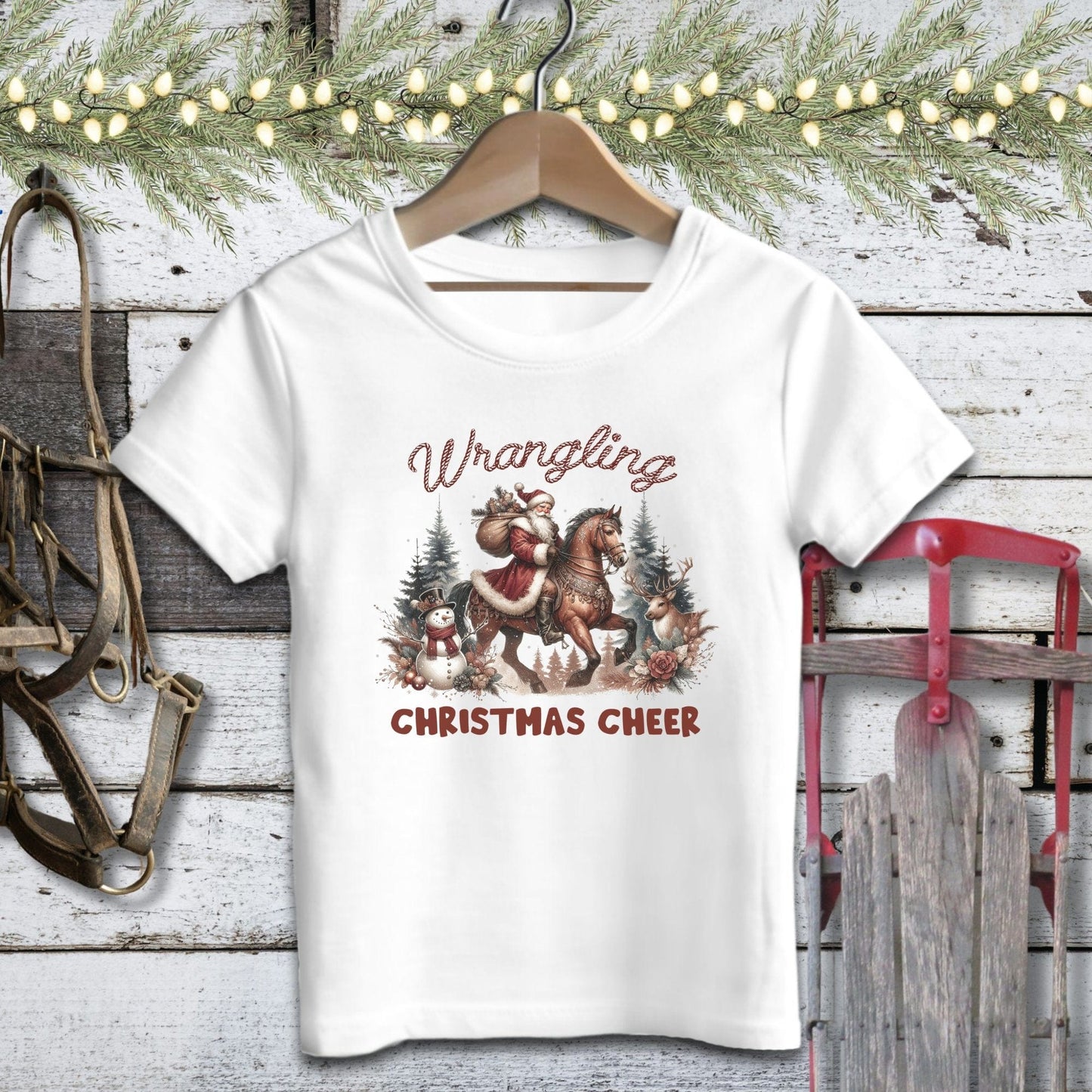 Holiday Youth Shirt Toddler T-shirt / White / 2T Wrangling Christmas Cheer Youth Shirt