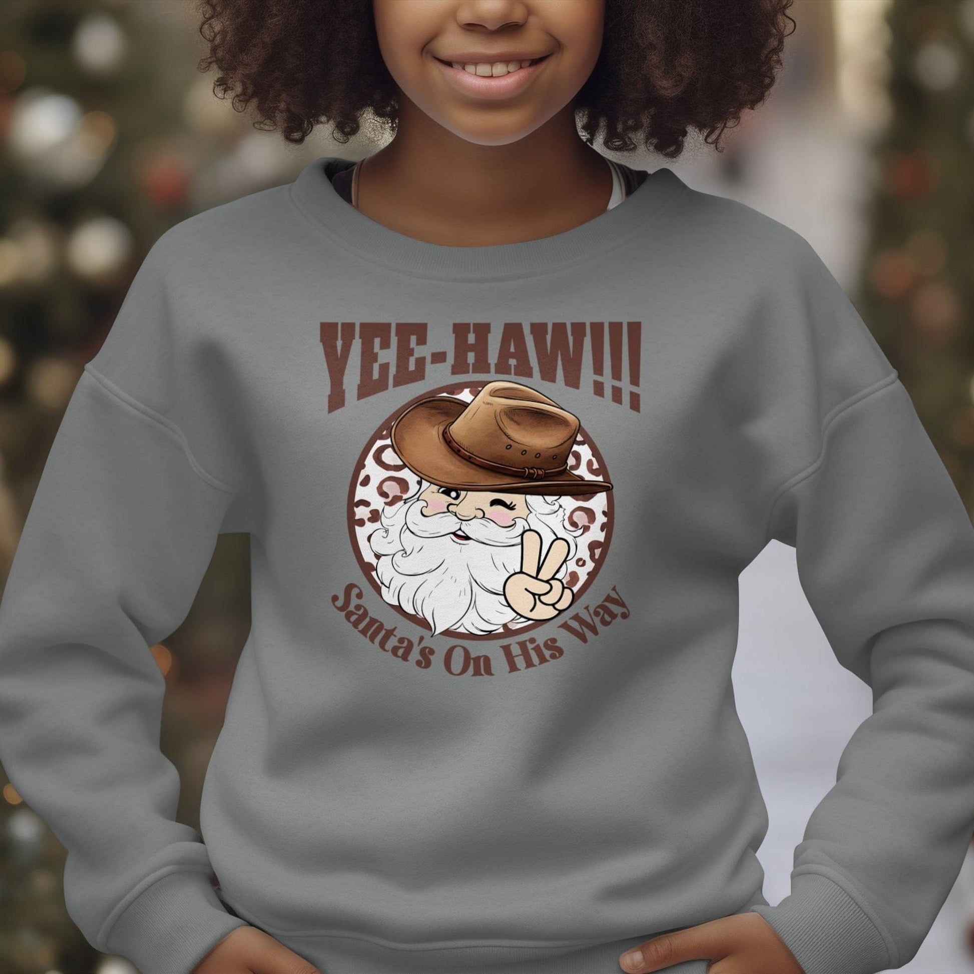 Holiday Youth Shirt Yee-Haw Santa Youth Shirt