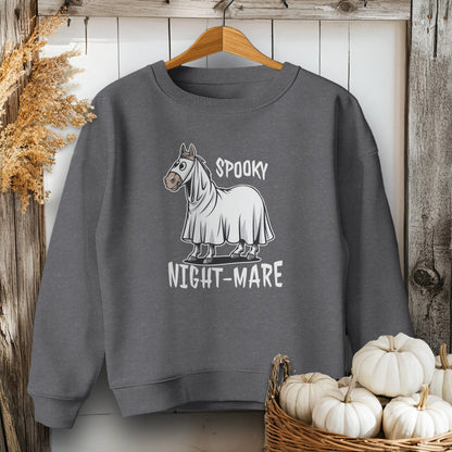 Holiday Youth Shirt Youth Sweatshirt / Dark Heather / XS Spooky Nightmare Halloween Youth Shirt