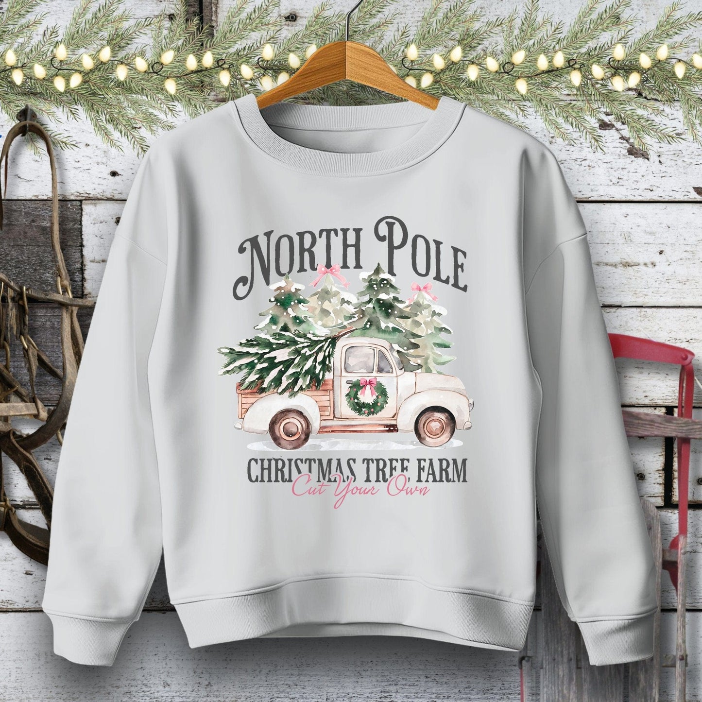 Holiday Youth Shirt Youth Sweatshirt / Sport Grey / S North Pole Tree Farm Youth Shirt