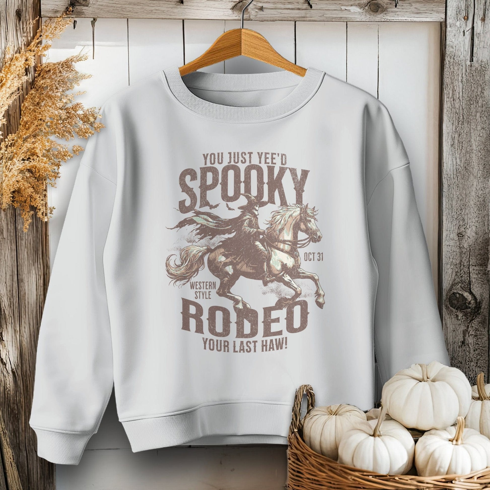 Holiday Youth Shirt Youth Sweatshirt / Sport Grey / XS Spooky Rodeo Halloween Youth Shirt