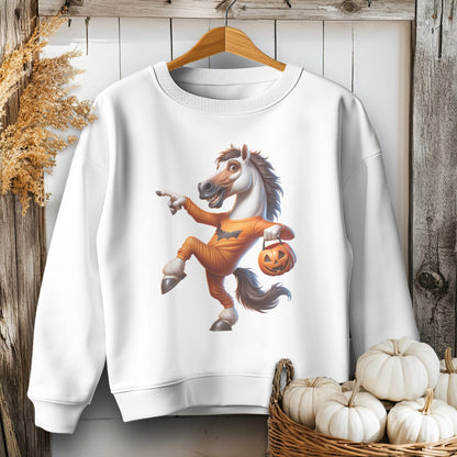 Holiday Youth Shirt Youth Sweatshirt / White / XS Halloween Horse Youth Shirt