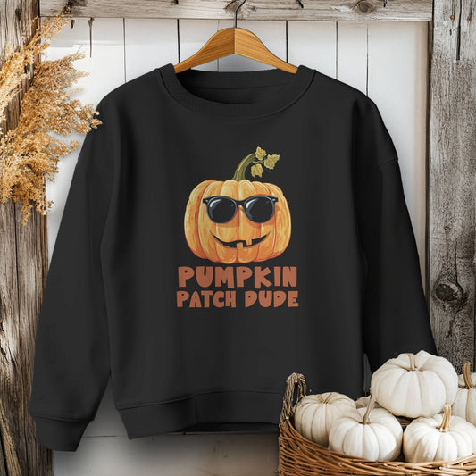 Holiday Youth Shirt Youth Sweatshirt / XS / Black Pumpkin Patch Dude Youth Shirt