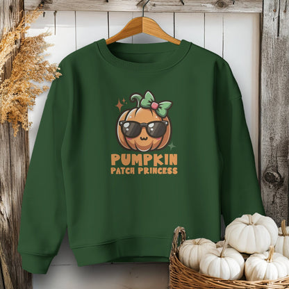 Holiday Youth Shirt Youth Sweatshirt / XS / Forest Green Pumpkin Patch Princess Youth Shirt