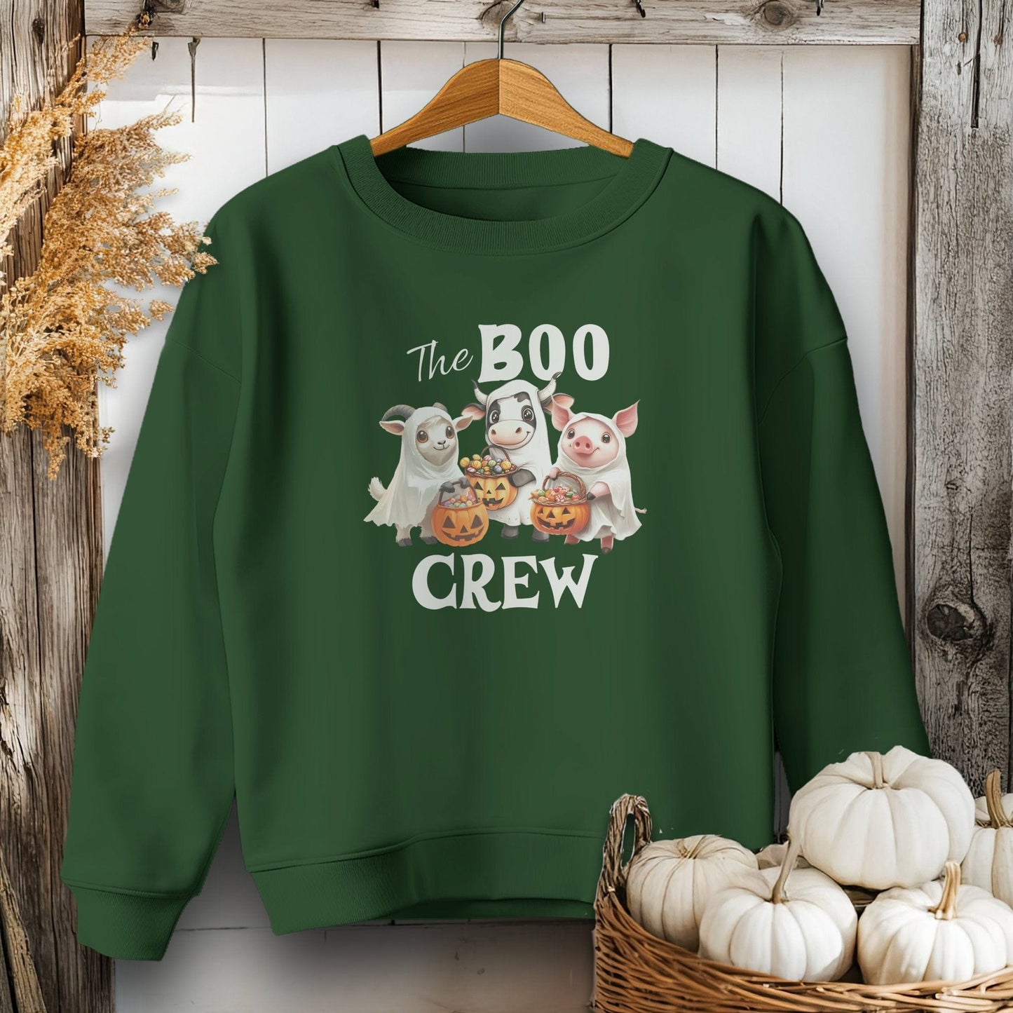 Holiday Youth Shirt Youth Sweatshirt / XS / Forest Green The Boo Crew Halloween Youth Shirt