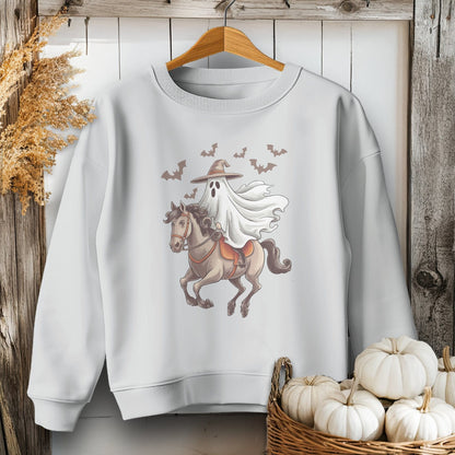 Holiday Youth Shirt Youth Sweatshirt / XS / Sport Grey Ghost Riding Horse Halloween Youth Shirt